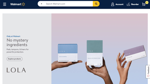 Lola 'Only at Walmart' Display Ad